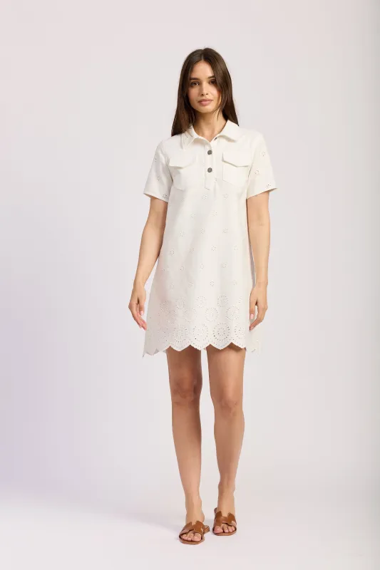 Courtney Mini Collared Dress sold by En Saison