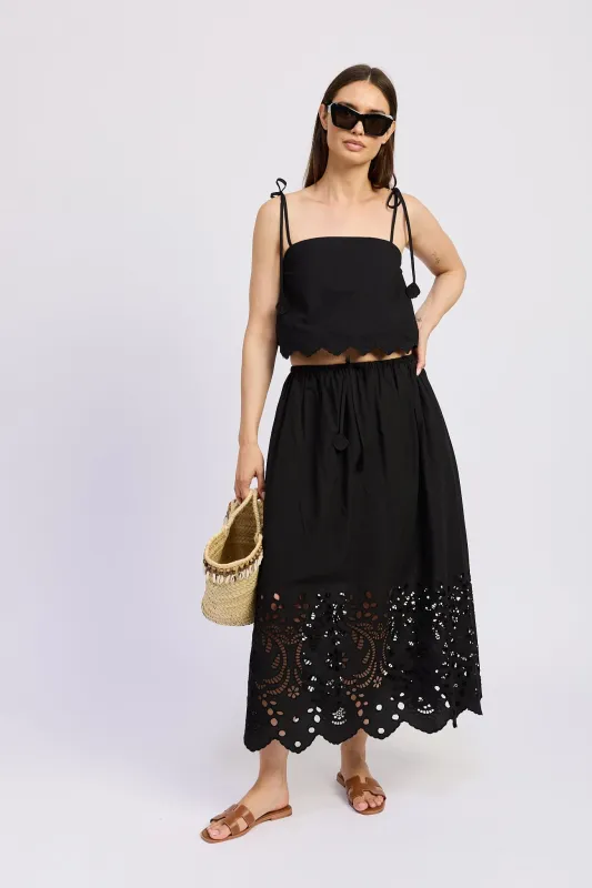 Delilah Midi Skirt sold by En Saison