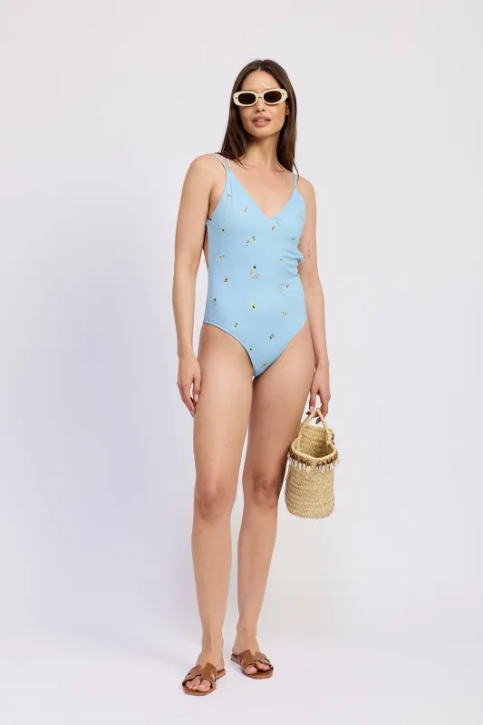 Zoey One-Piece Strappy Swimsuit sold by En Saison