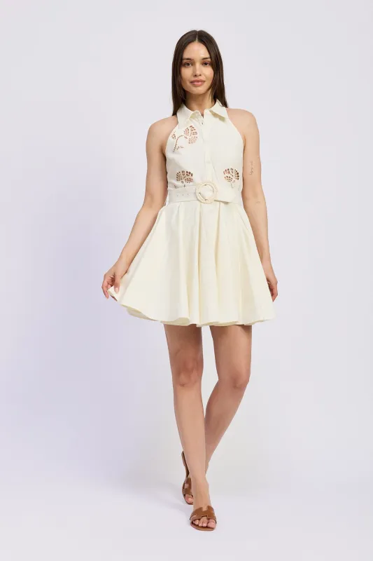 Ellis Collared Mini Dress sold by En Saison