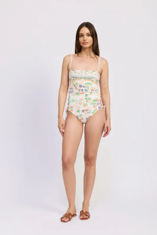 Alaia One-Piece Square Neck Swimsuit sold by En Saison