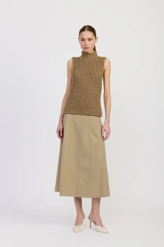 Arden Midi Skirt sold by En Saison