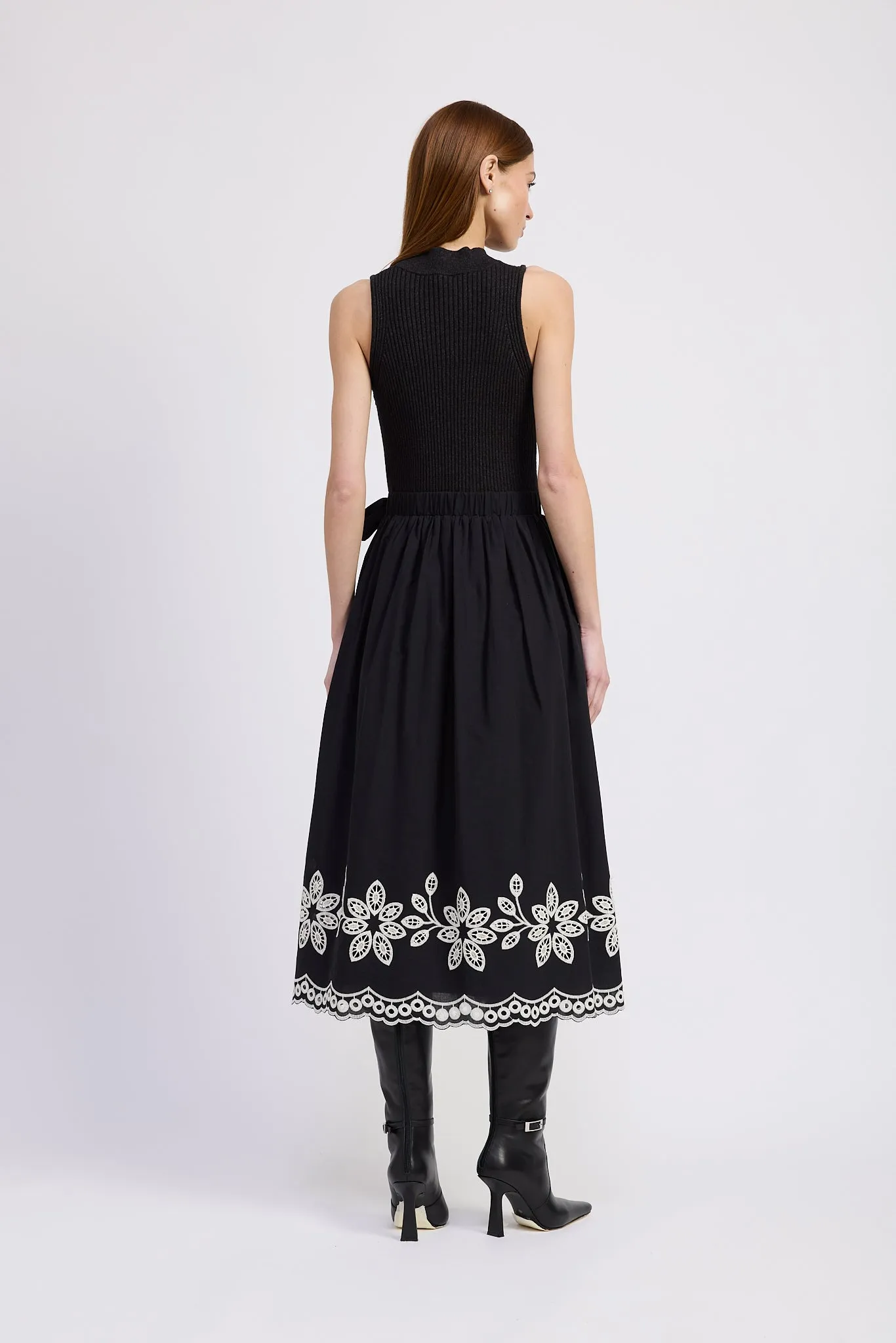 Isidora Mixed Media Midi Dress sold by En Saison product image thumbnail 3