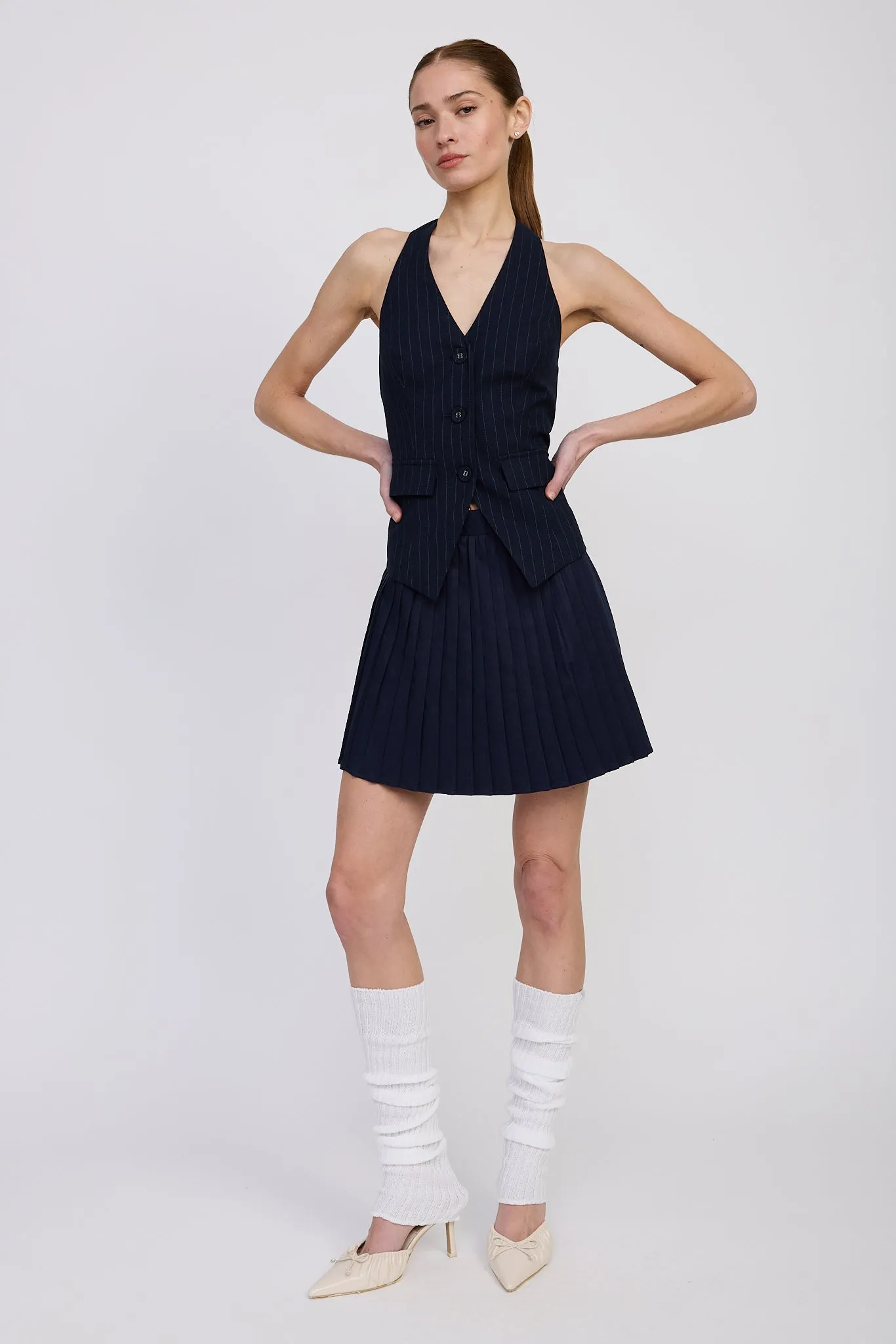 Prudence Vest Mini Dress sold by En Saison product image thumbnail 2