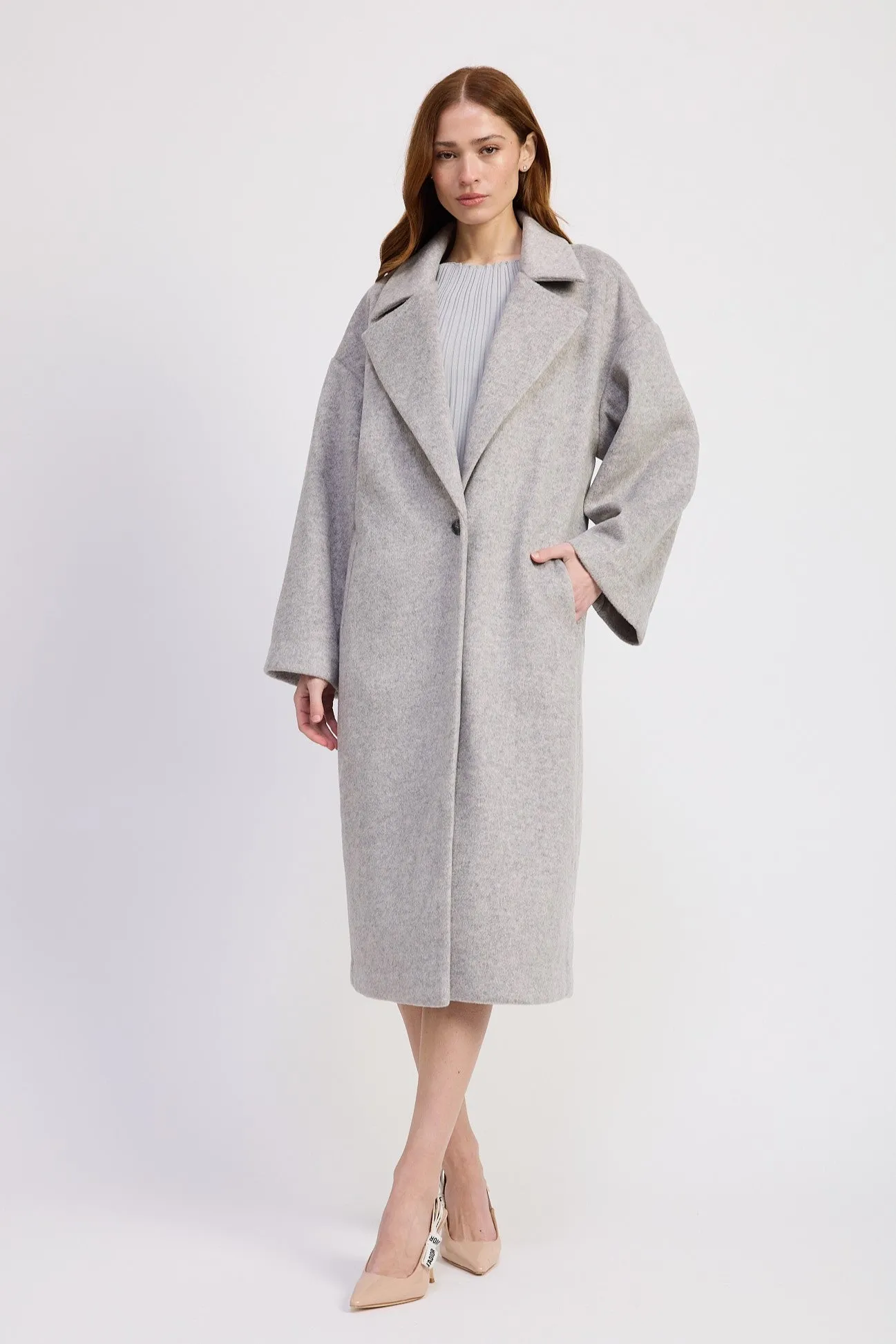 Carrington Relaxed Long Coat sold by En Saison
