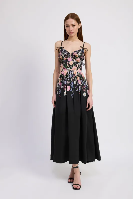 Nannette Tie Maxi Dress sold by En Saison