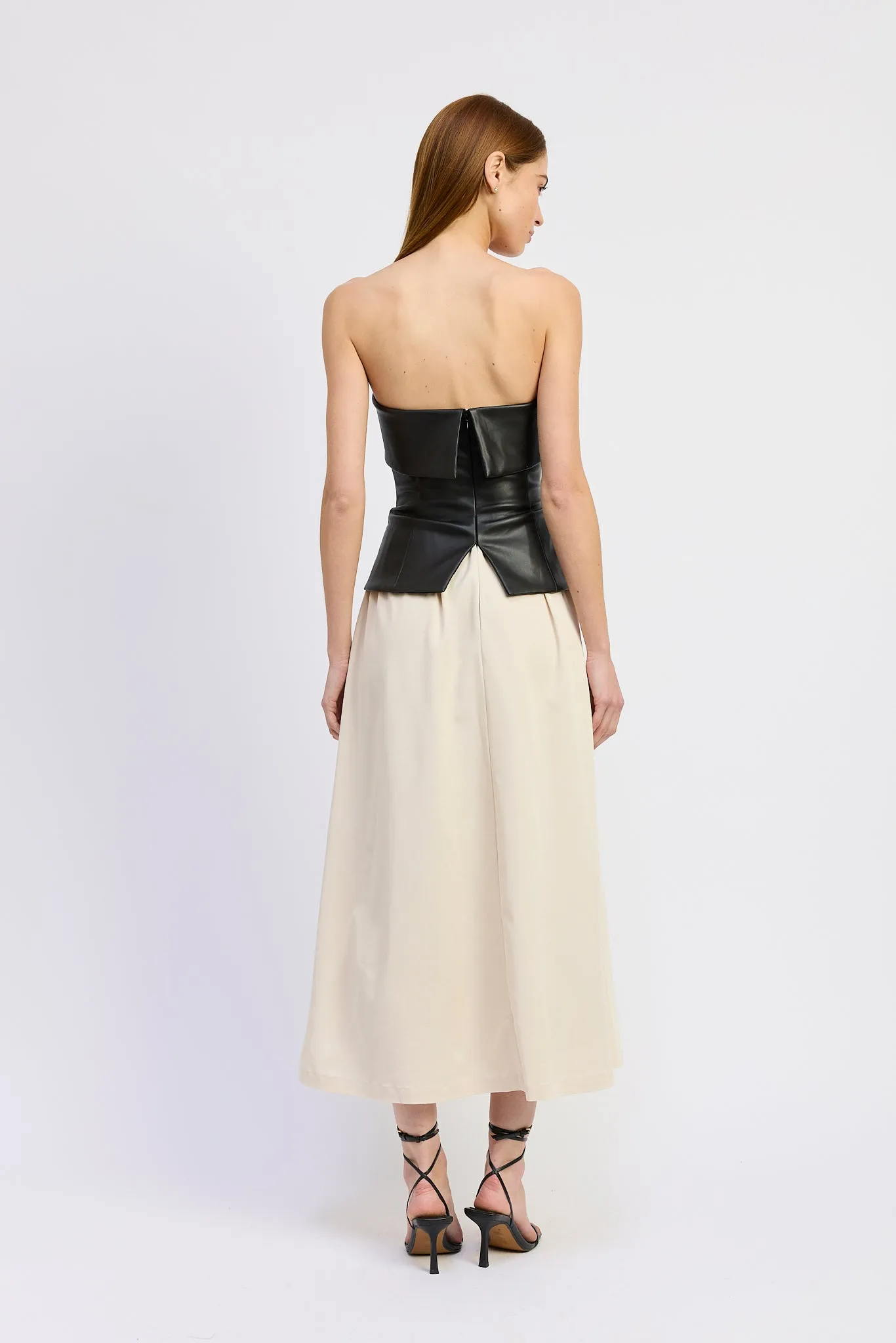 Essence Mixed Media Midi Dress sold by En Saison product image thumbnail 3