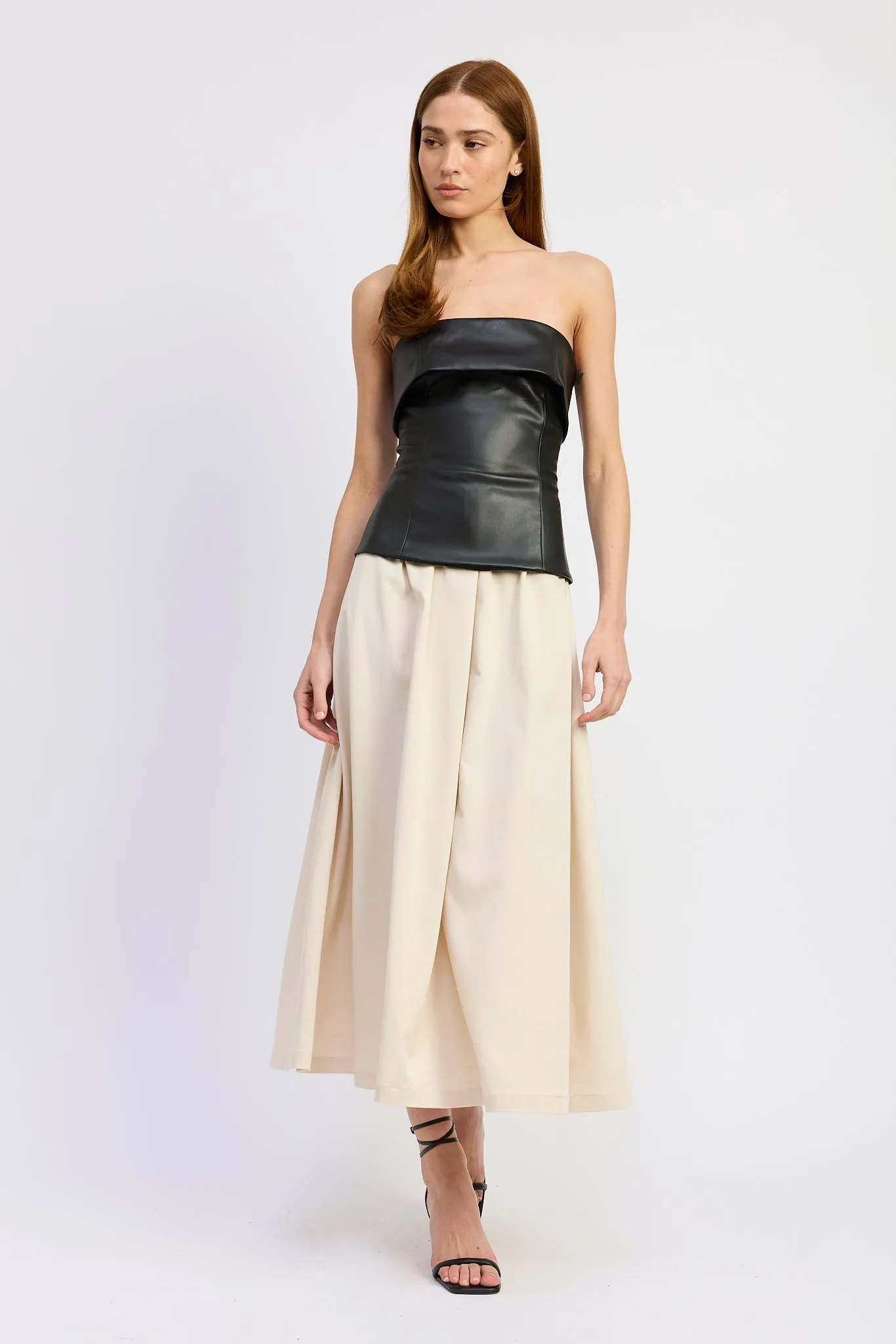 Essence Mixed Media Midi Dress sold by En Saison product image thumbnail 4