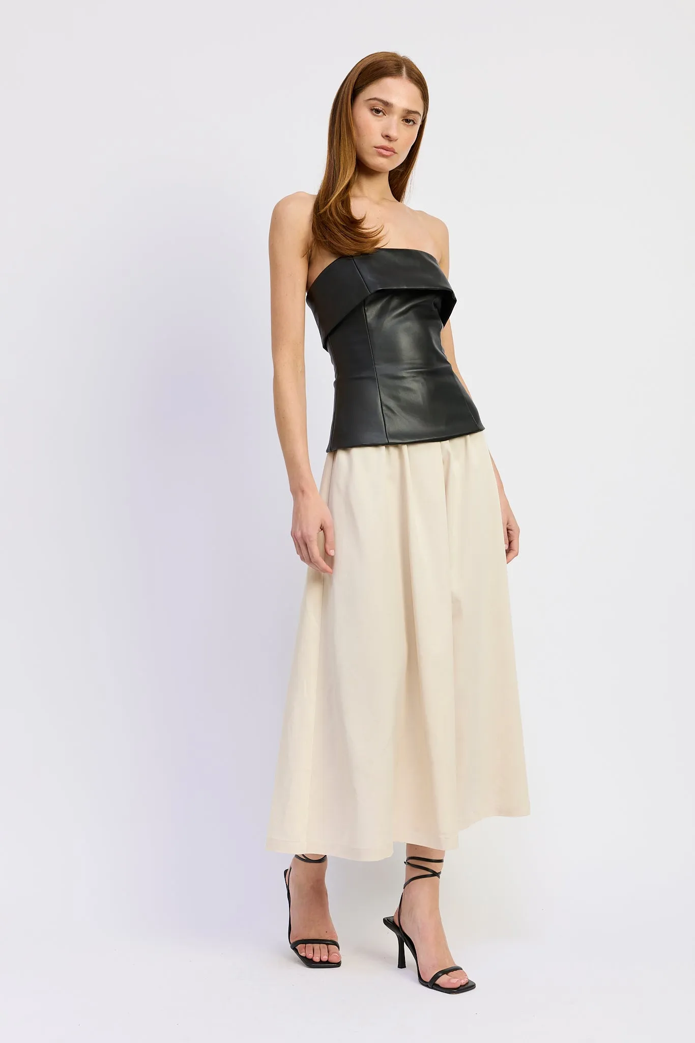 Essence Mixed Media Midi Dress sold by En Saison product image thumbnail 2