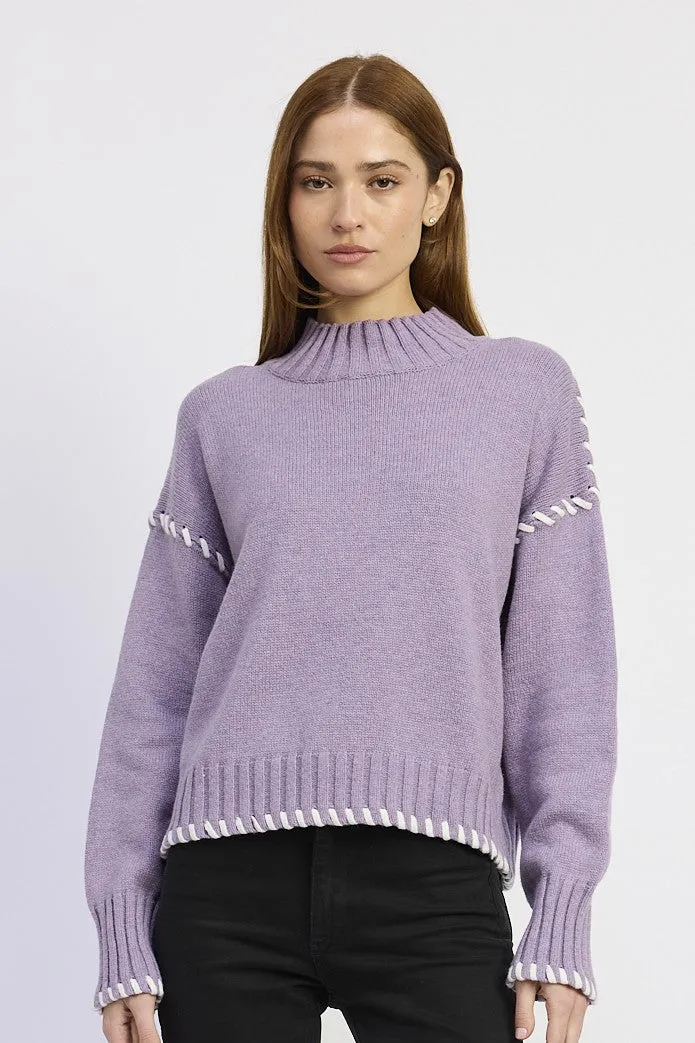 Merrill Whip Stitch Sweater sold by En Saison