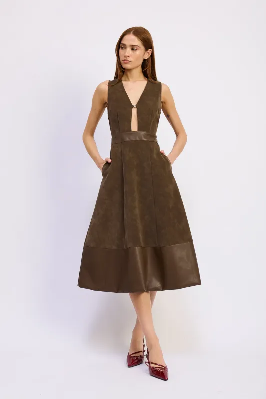 Miller Mixed Media Dress sold by En Saison