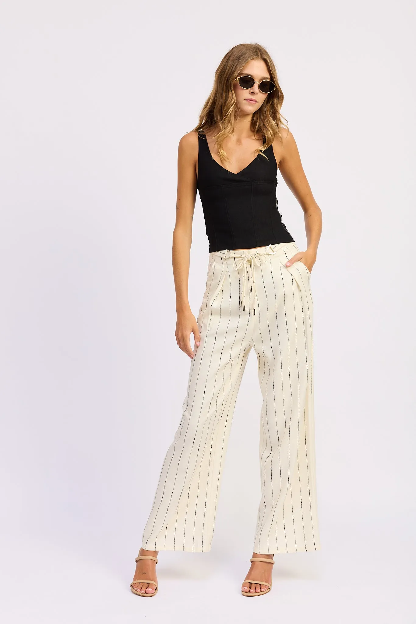 Rebekah Wide Leg Trouser sold by En Saison