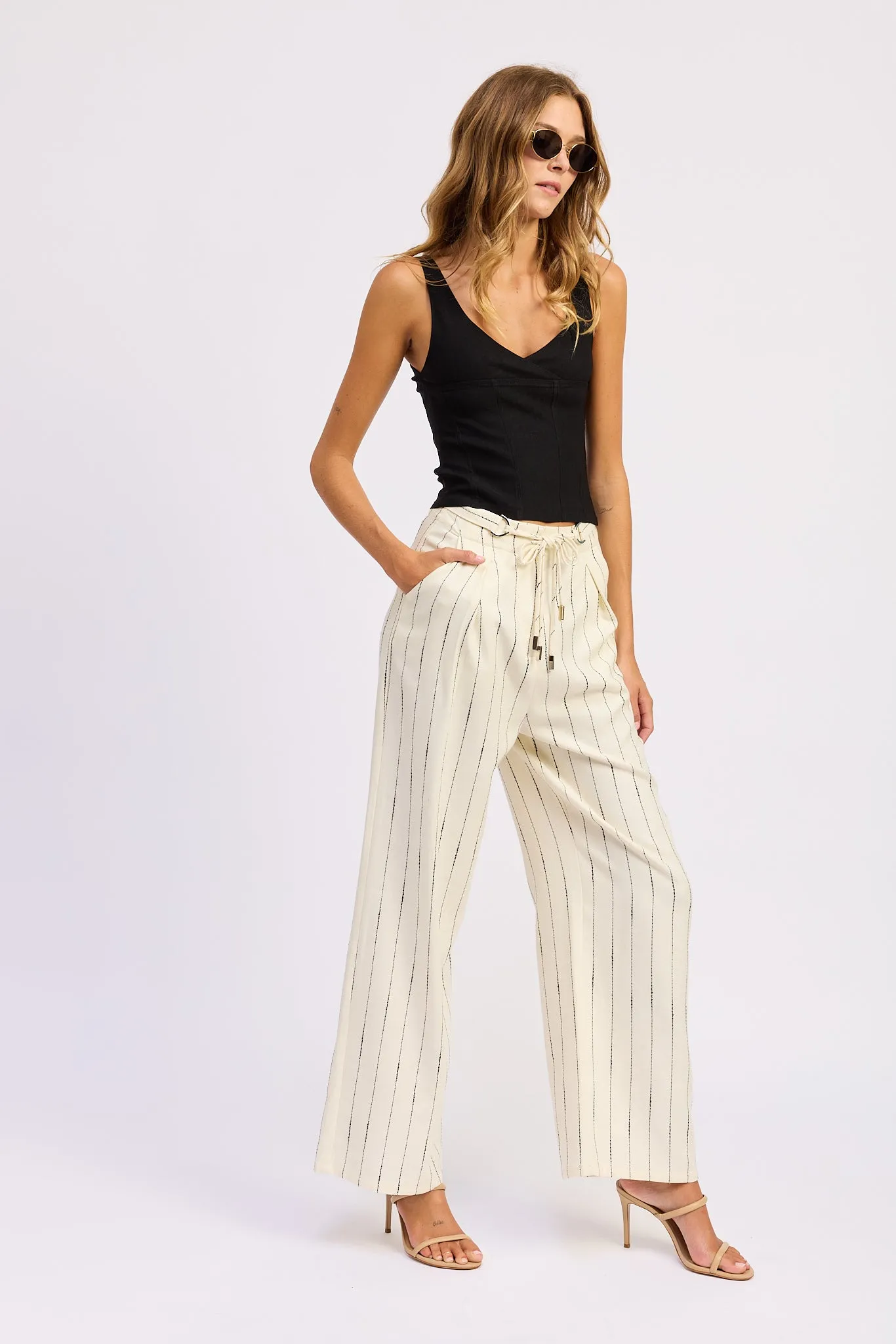 Rebekah Wide Leg Trouser sold by En Saison product image thumbnail 2