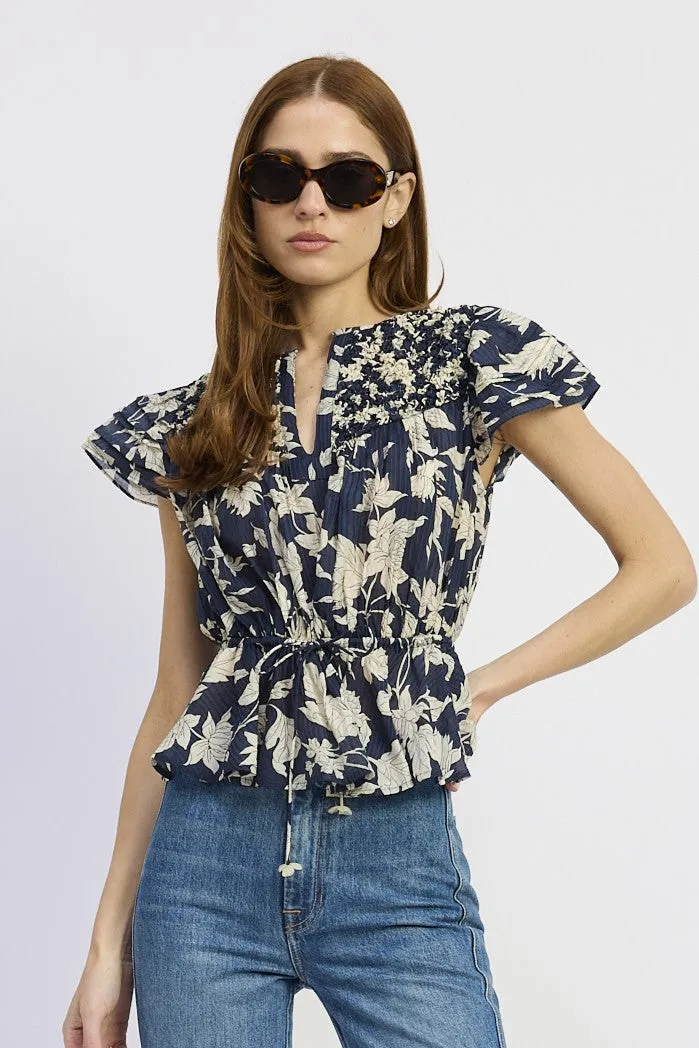 Madeline Peplum Blouse sold by En Saison