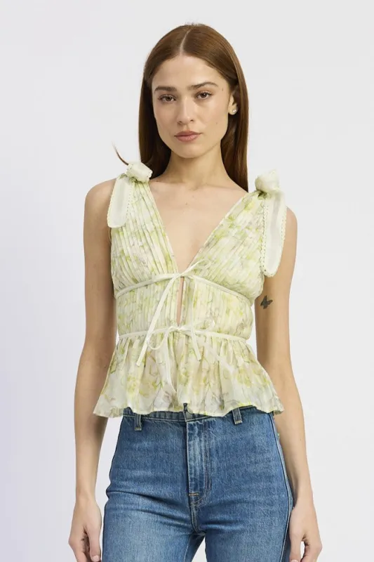 Claire Peplum Top sold by En Saison