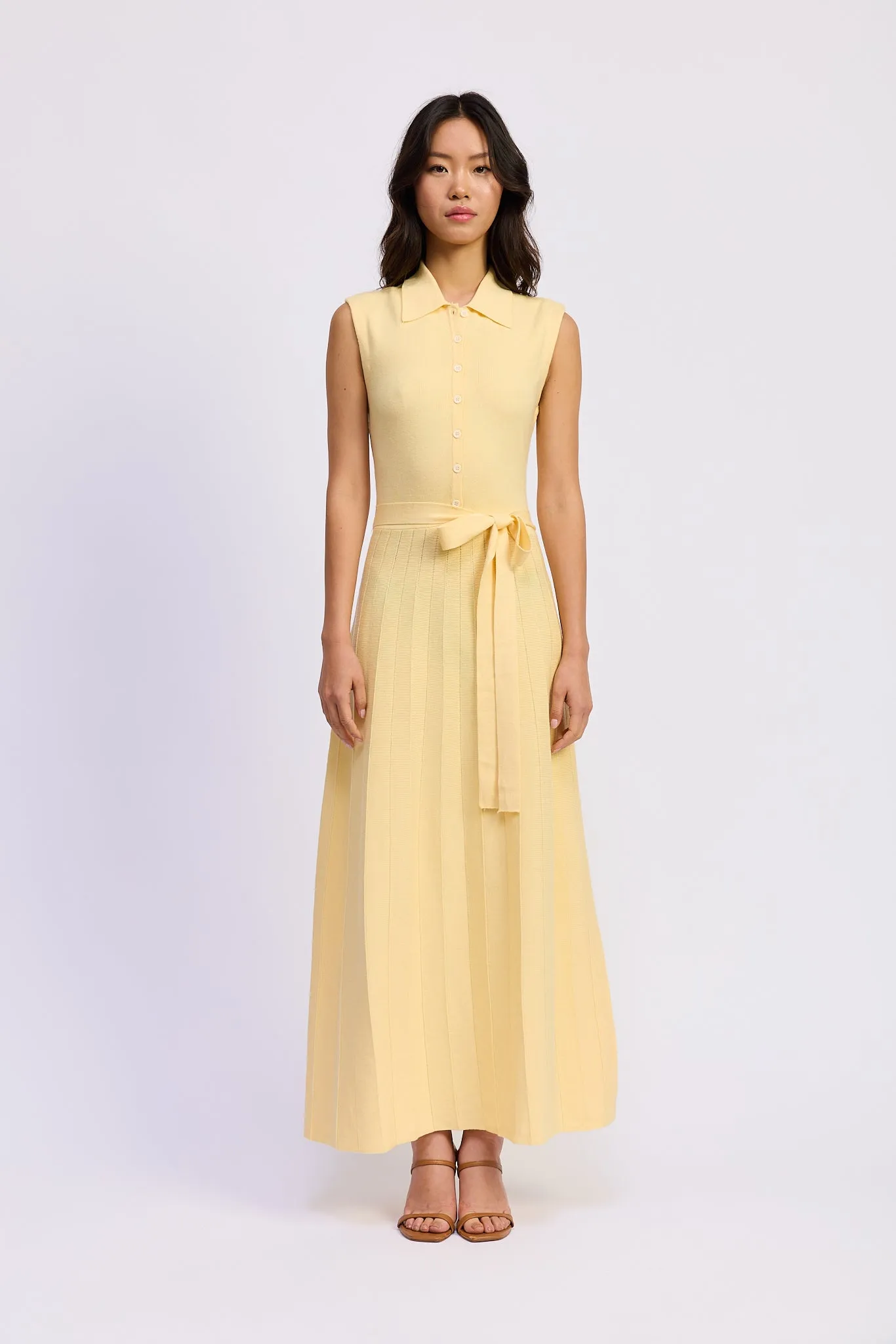 Palazzo Knit Midi Dress sold by En Saison