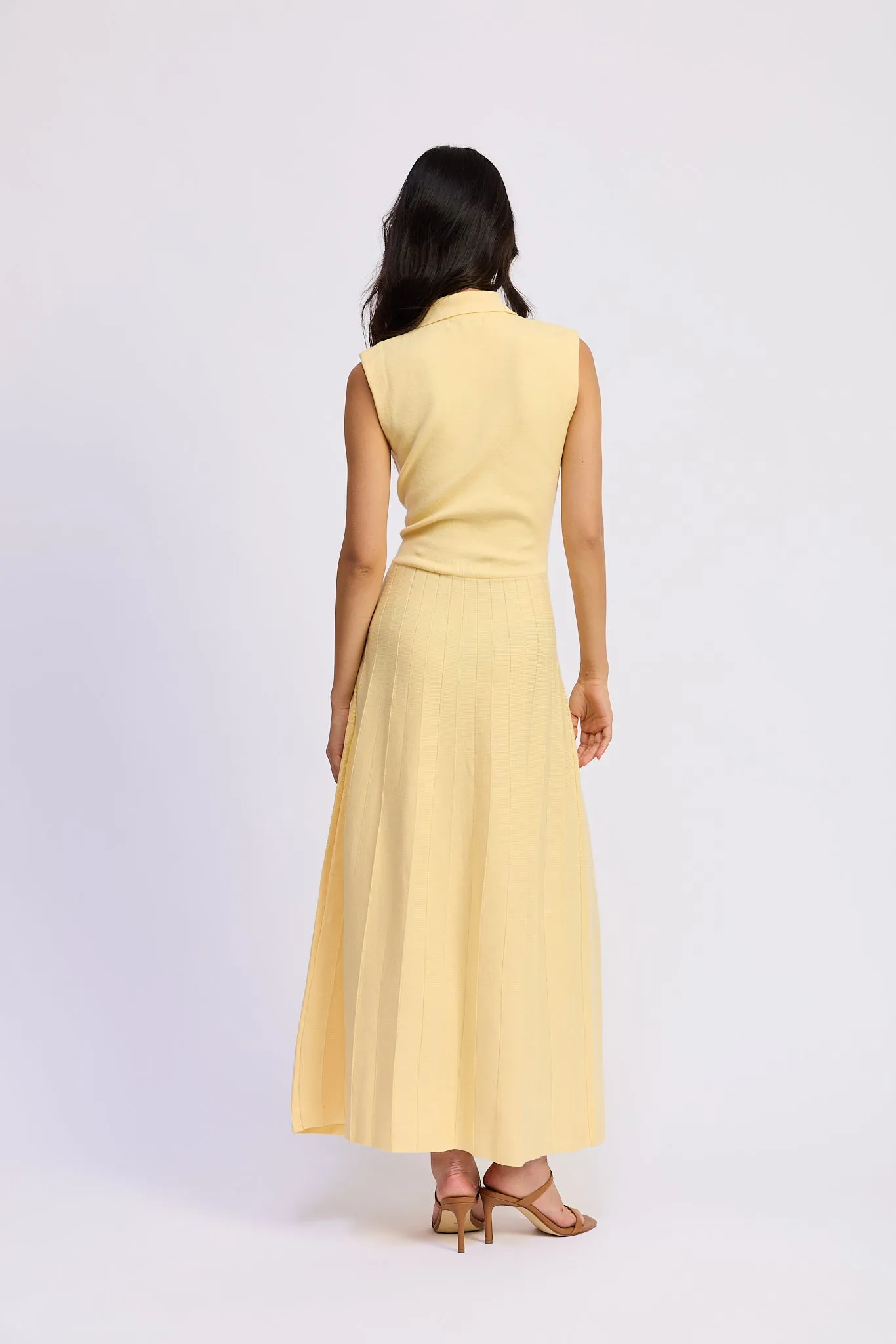 Palazzo Knit Midi Dress sold by En Saison product image thumbnail 3