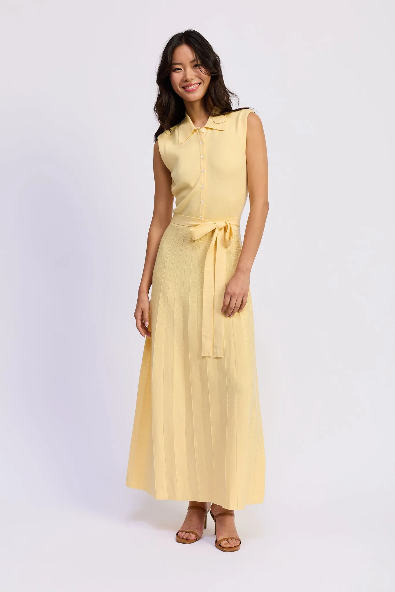 Palazzo Knit Midi Dress sold by En Saison product image thumbnail 4