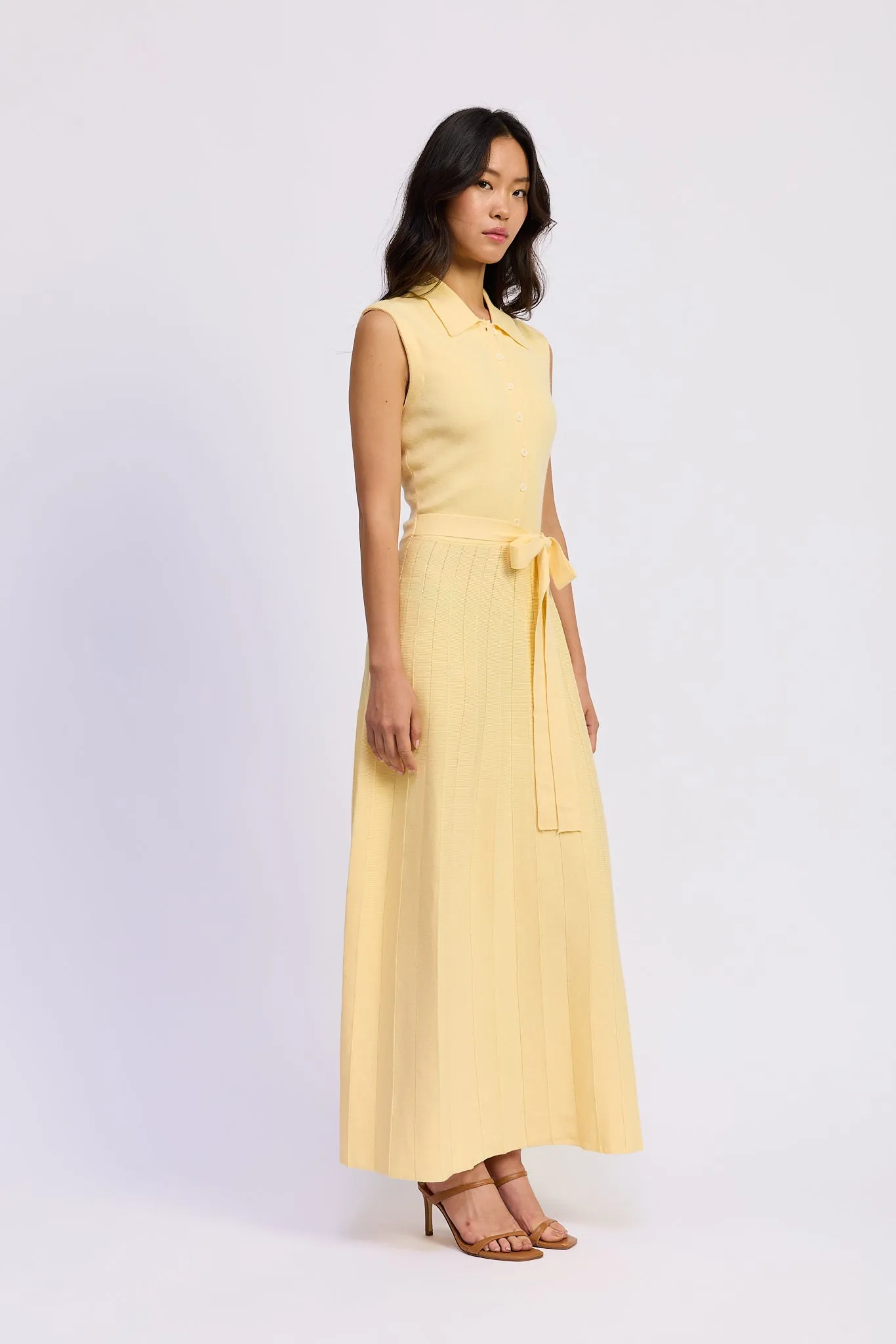 Palazzo Knit Midi Dress sold by En Saison product image thumbnail 2