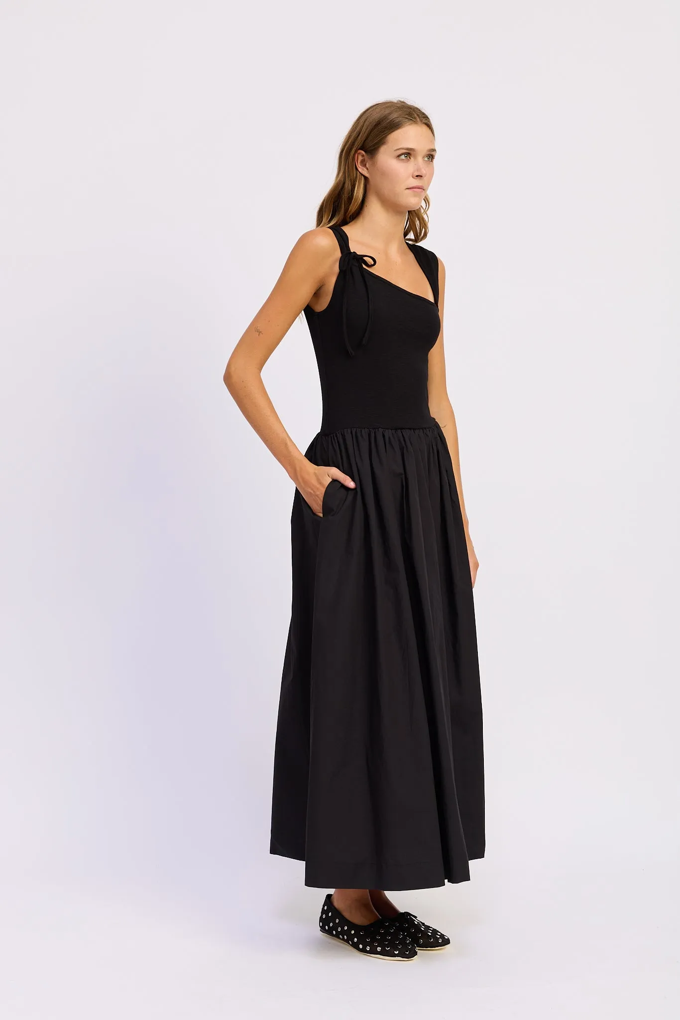 Sloane Mixed Media Maxi Dress sold by En Saison product image thumbnail 2