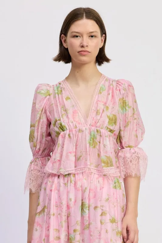 Wrenley Peplum Top made by En Saison