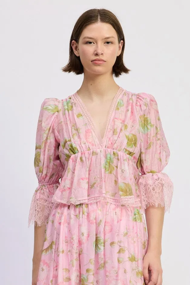 Wrenley Peplum Top sold by En Saison