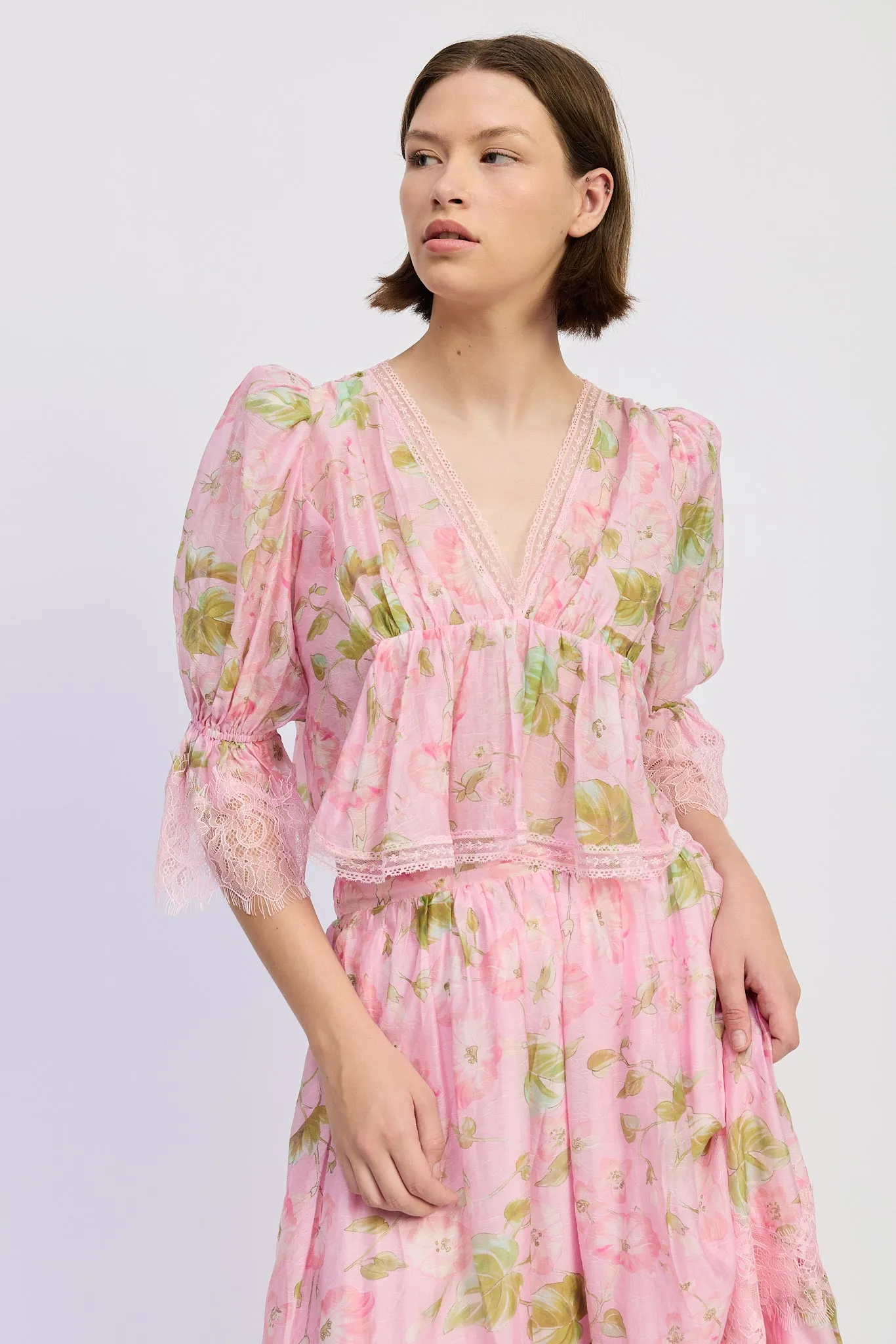 Wrenley Peplum Top sold by En Saison product image thumbnail 4
