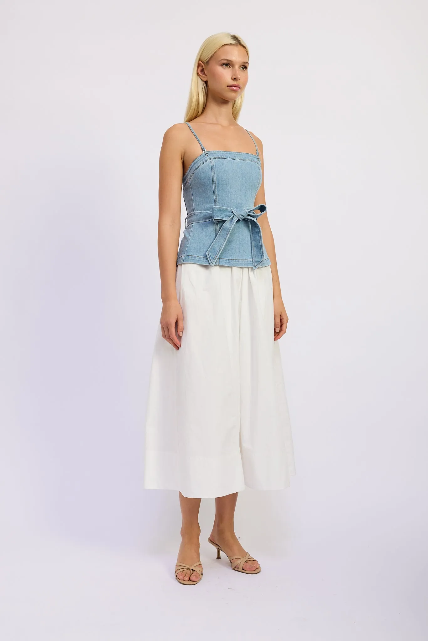 Harlow Denim Midi Dress sold by En Saison product image thumbnail 2