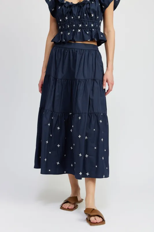 Irene Midi Skirt sold by En Saison