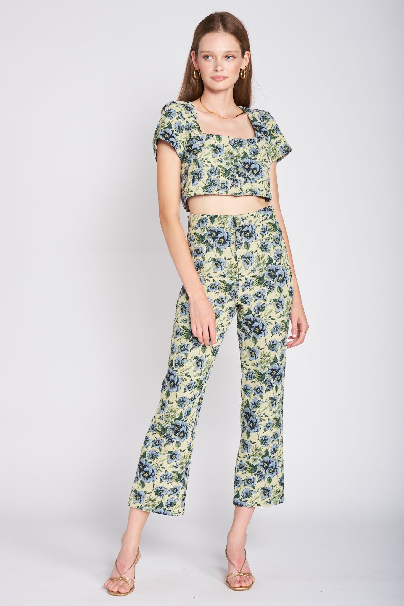 Kiara Jacquard Crop Top sold by En Saison product image thumbnail 3