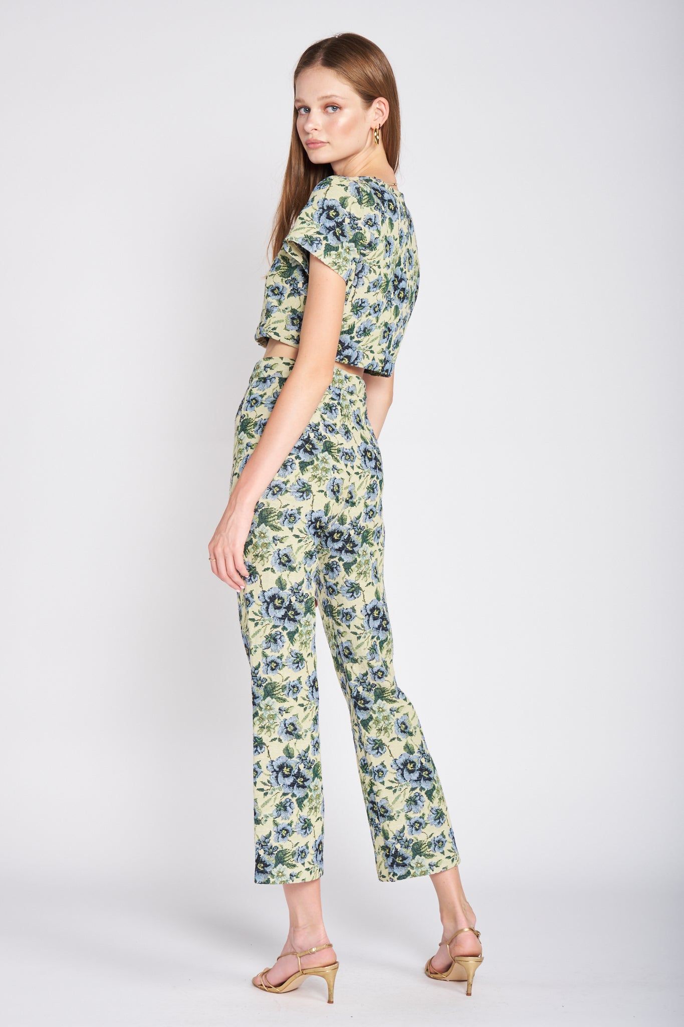 Kiara Jacquard Crop Top sold by En Saison product image thumbnail 4