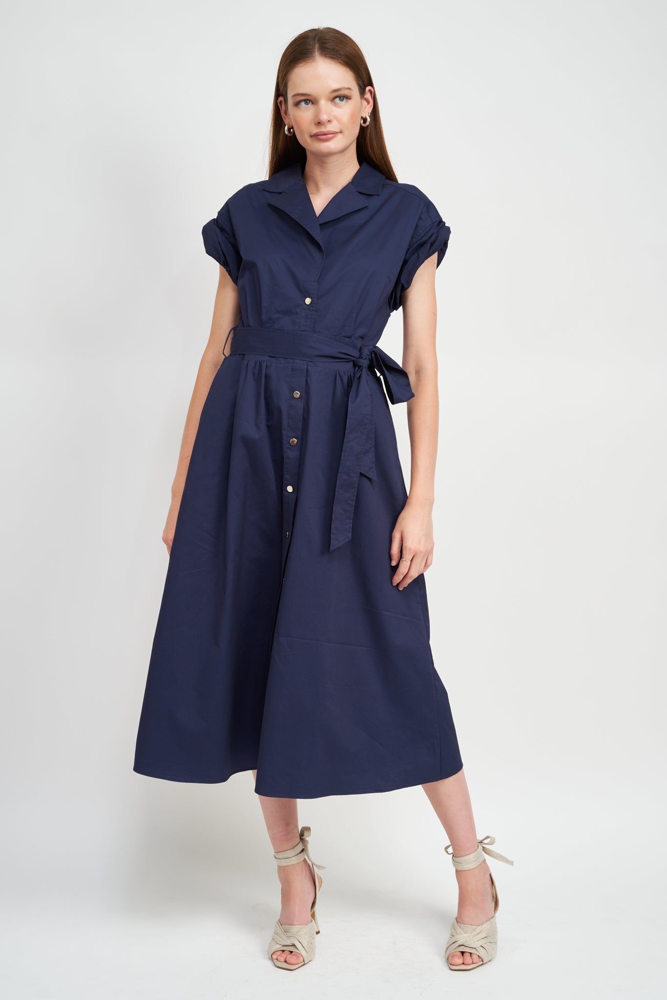 Zoya Midi Shirtdress sold by En Saison