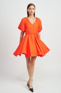 Sonnet Flared Mini Dress sold by En Saison