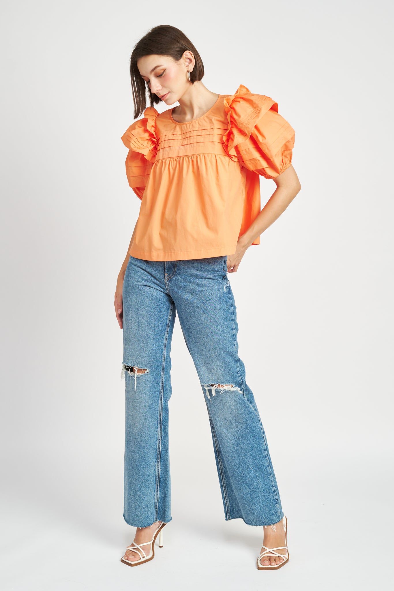 Nessa Pleated Top sold by En Saison product image thumbnail 4