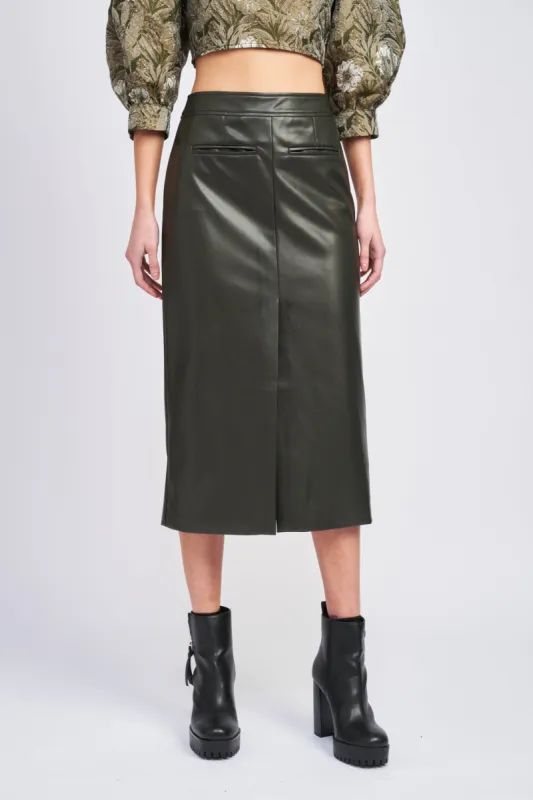 Layne Midi Skirt sold by En Saison