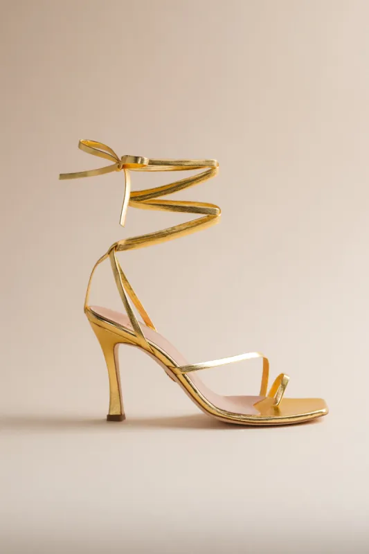 Bike Shoe in Gold sold by Brother Vellies