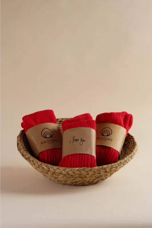 Cloud Sock Bundle - Lipstick Trio sold by Brother Vellies