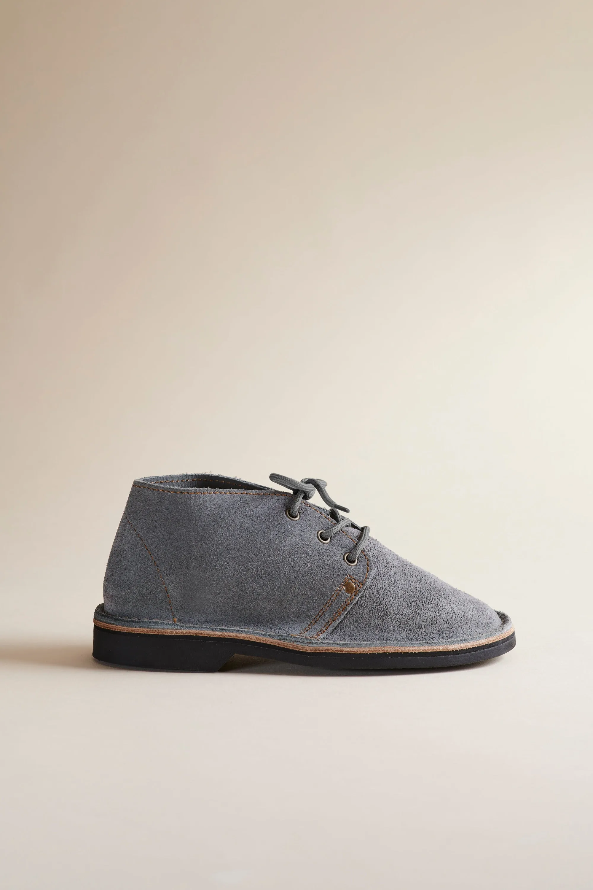 Erongo Vellies in Grey Suede sold by Brother Vellies