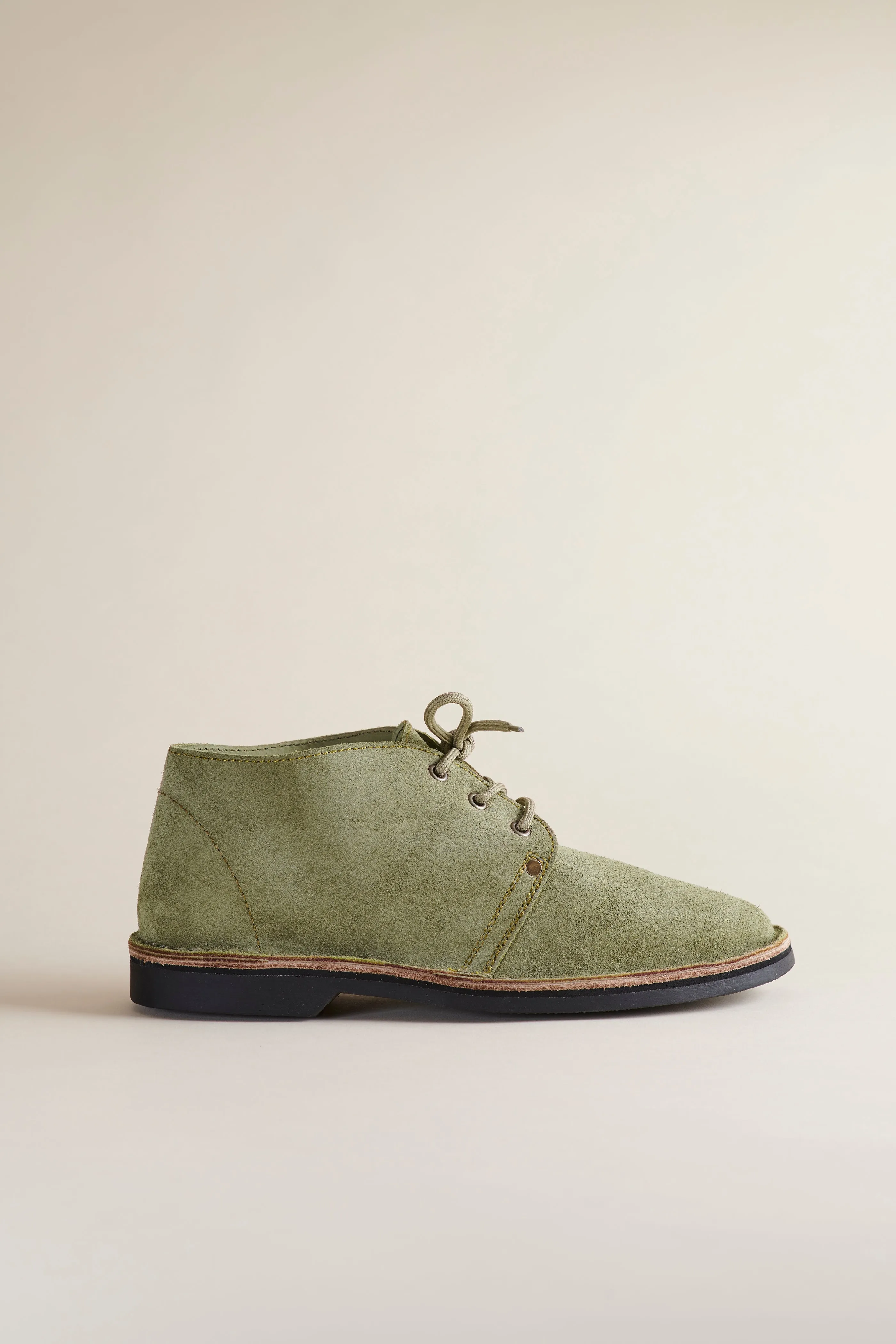 Erongo Vellies in Olive Suede sold by Brother Vellies