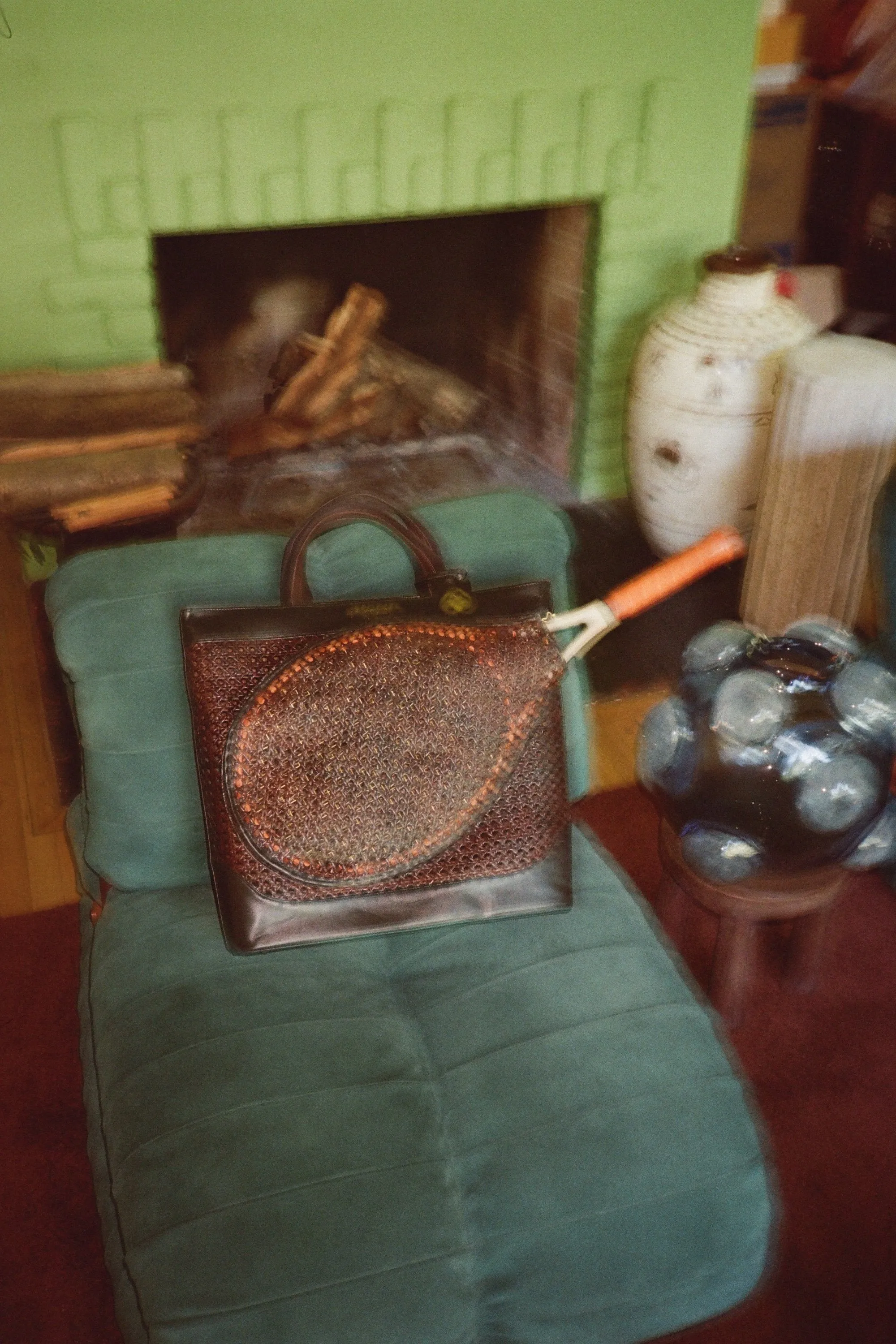 Espresso Tennis Club Tote sold by Brother Vellies