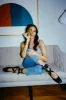 Lali Ballet Flat in Midnight sold by Brother Vellies