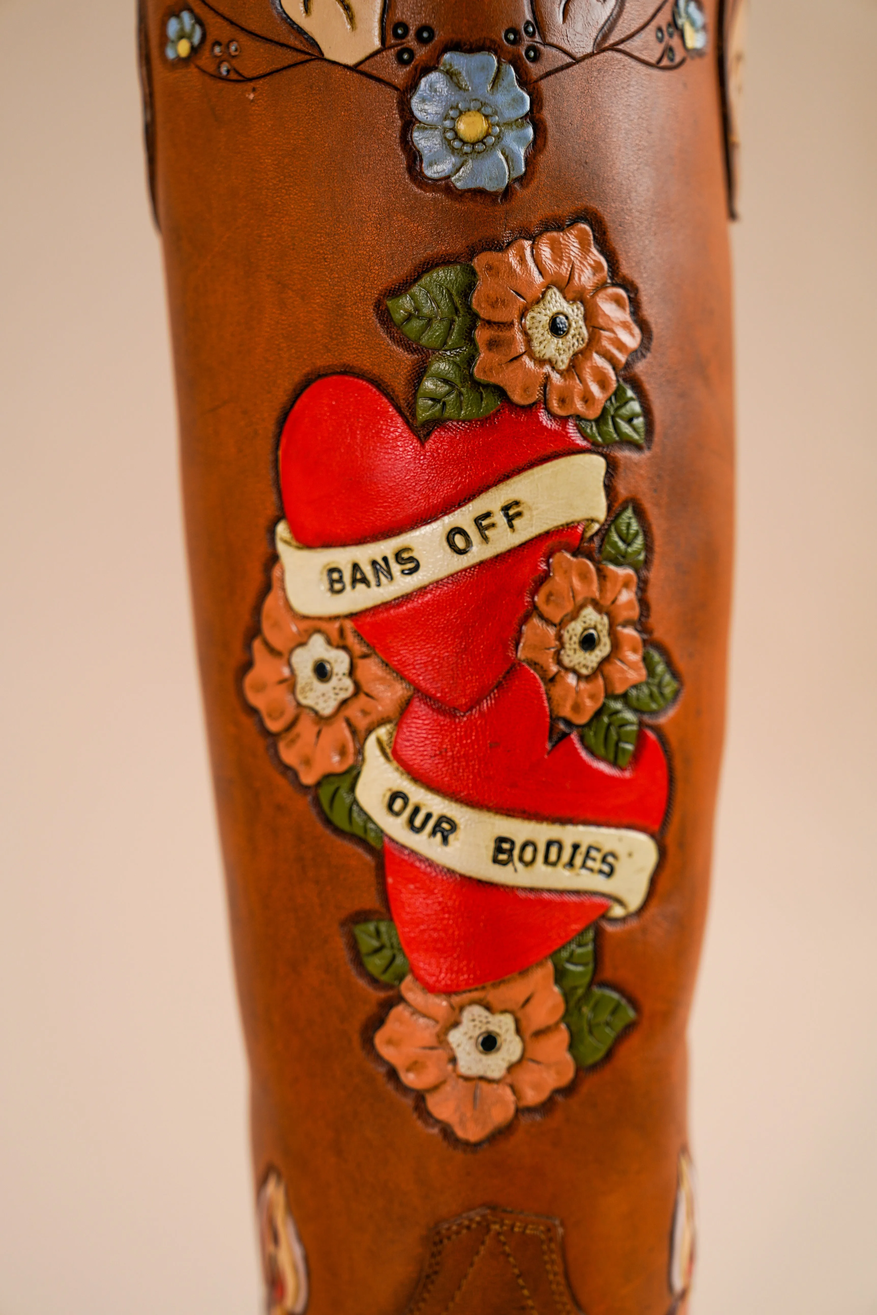 My Body My Choice Doodle Cowboy Boot in Caramel sold by Brother Vellies product image thumbnail 3