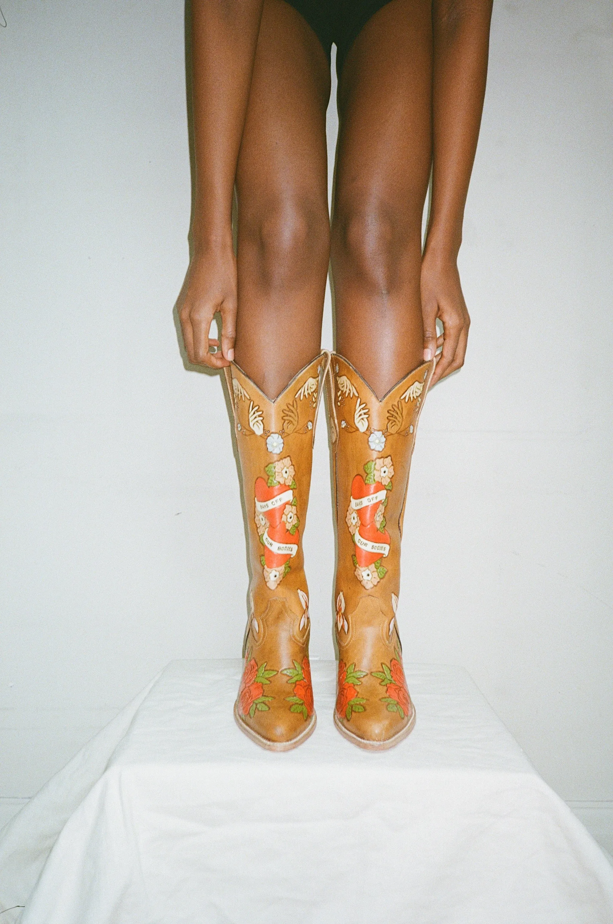 My Body My Choice Doodle Cowboy Boot in Caramel sold by Brother Vellies product image thumbnail 5