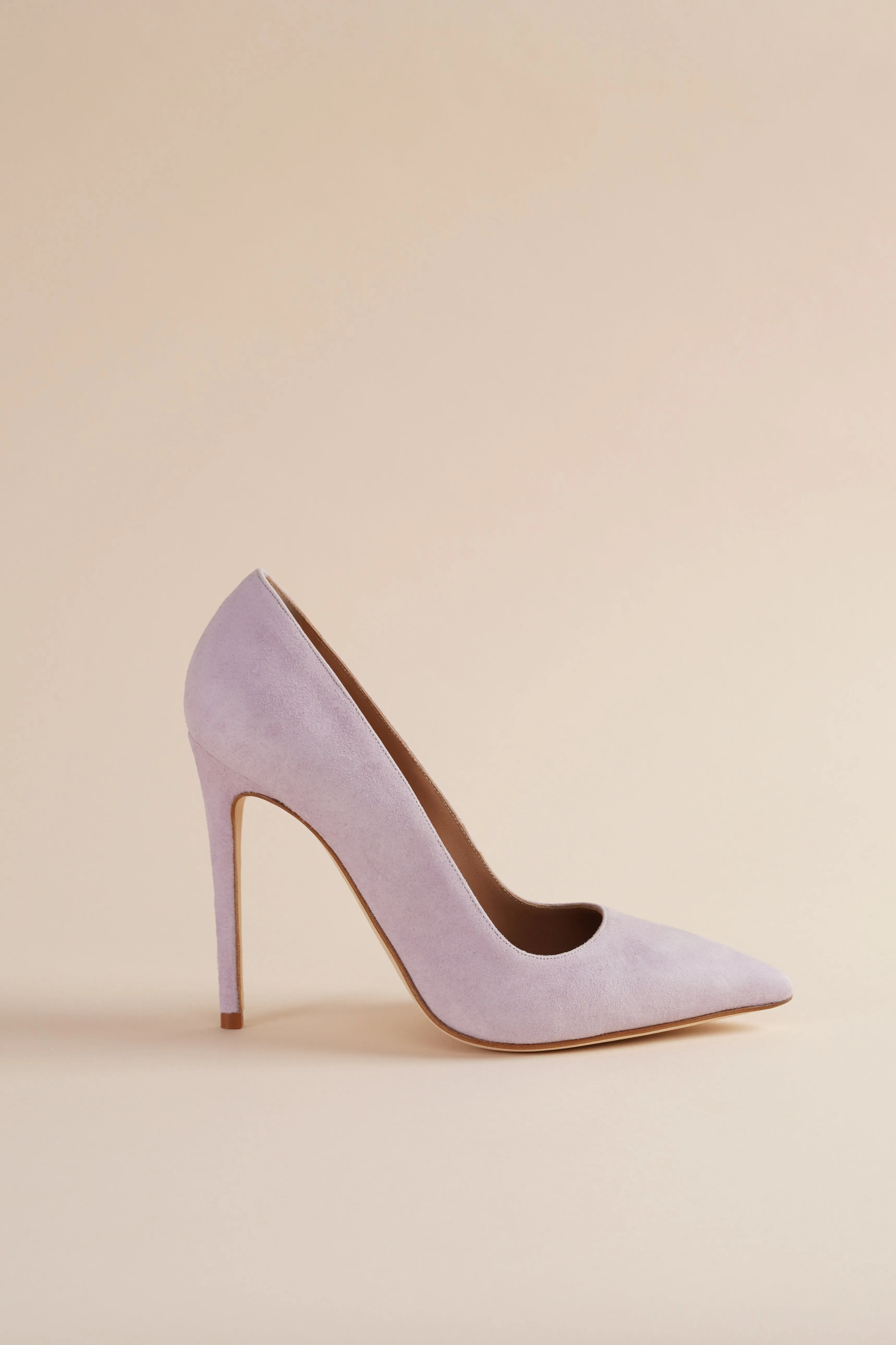 Nude Pump in Lavender Suede sold by Brother Vellies