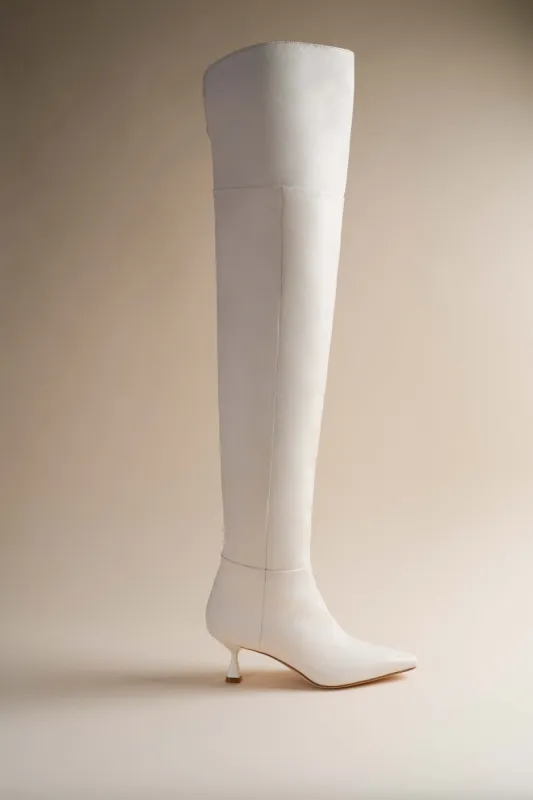Ronstadt Boot in Ivory sold by Brother Vellies