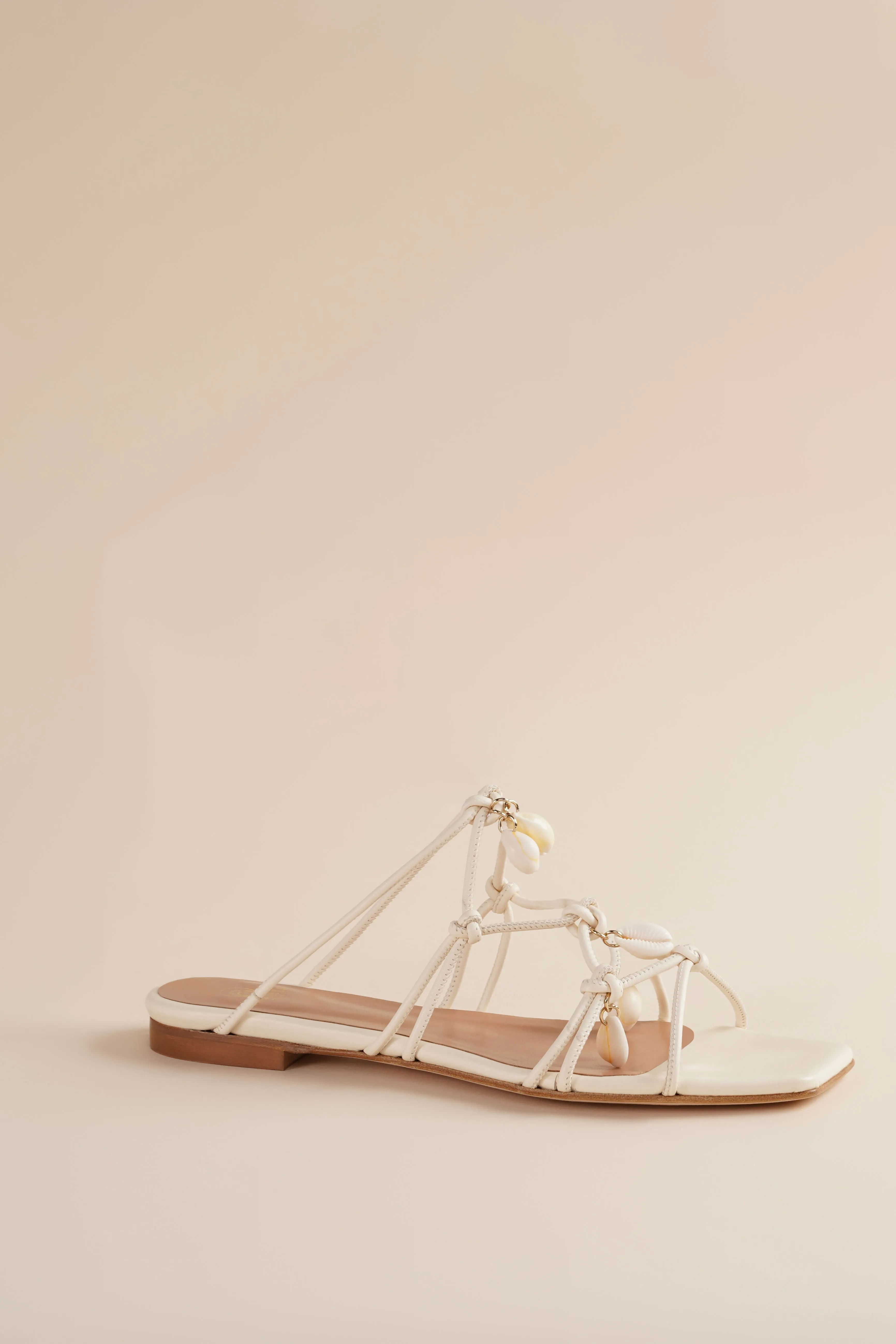 Shoreline Flat Sandal in Ivory sold by Brother Vellies product image thumbnail 2