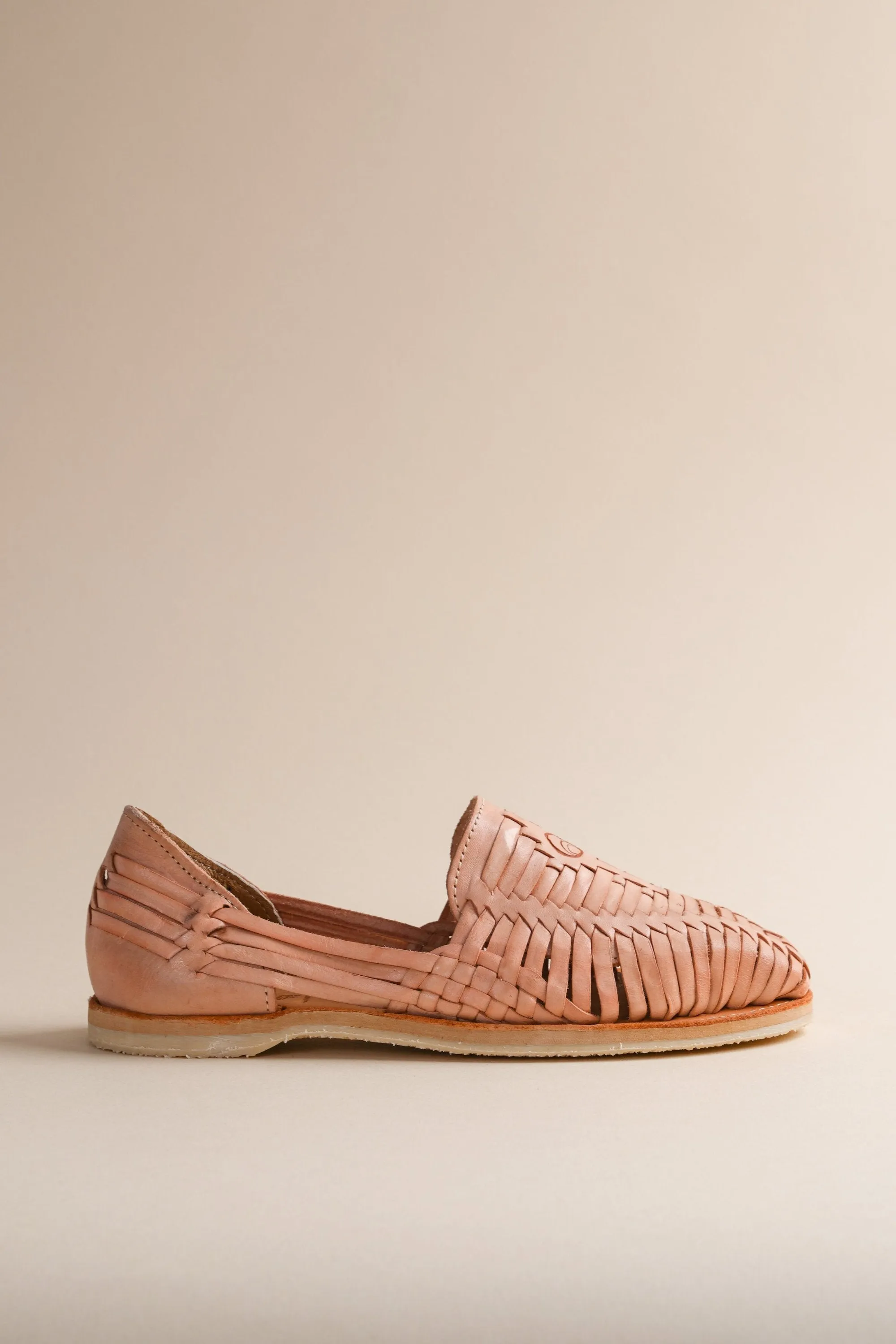Summer Huarache in Blush sold by Brother Vellies
