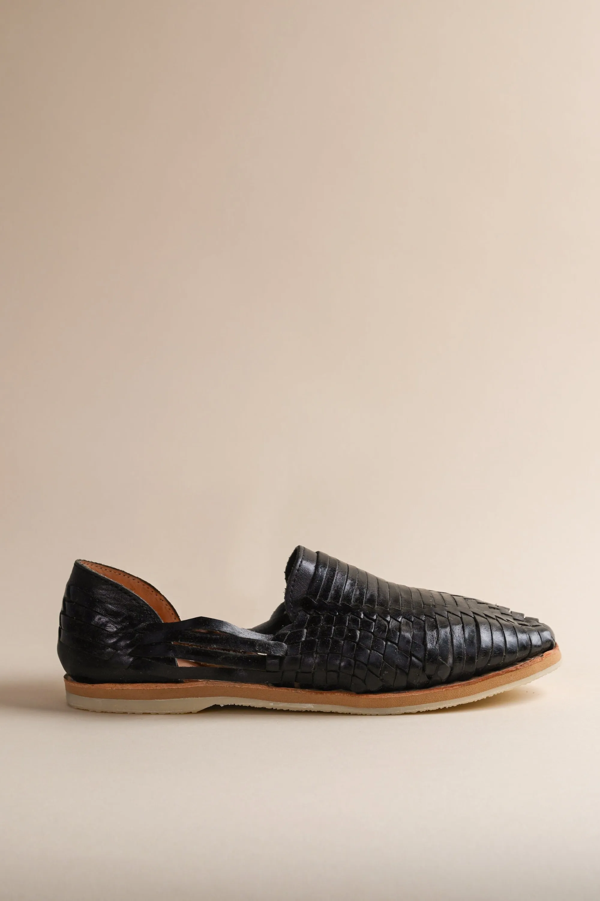 Summer Huarache in Midnight sold by Brother Vellies