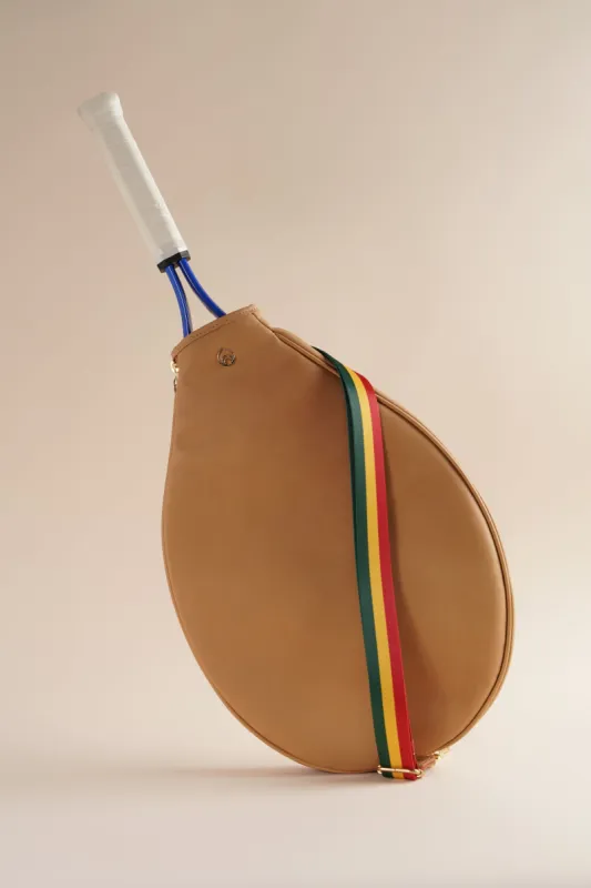Tennis Racquet Bag in Veg sold by Brother Vellies