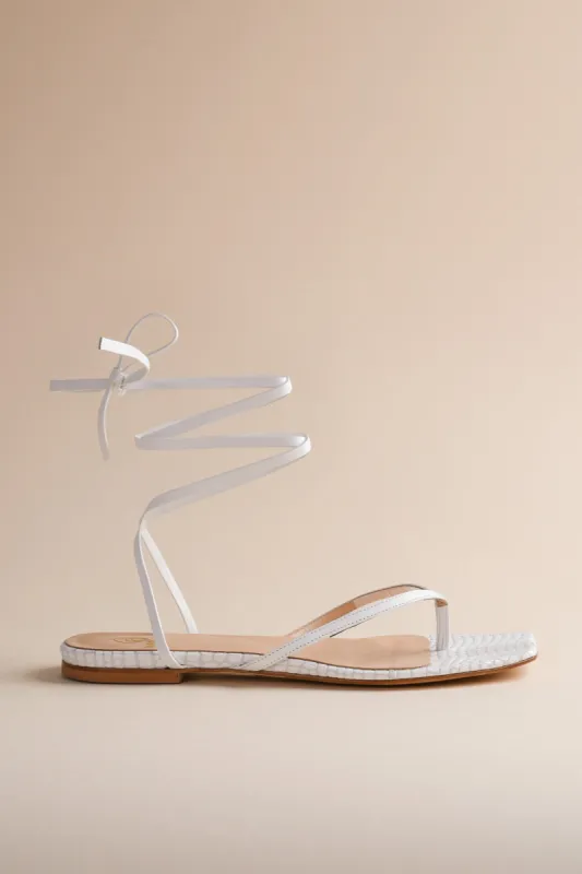 Tyla Sandal in Dove sold by Brother Vellies